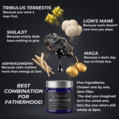 Ultimate ALKIUM™ Shilajit Resin for Modern Fatherhood