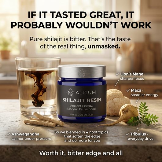 Ultimate ALKIUM™ Shilajit Resin for Modern Fatherhood